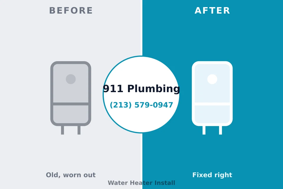 Before and after: plumbing repair Whitmore Village, HI